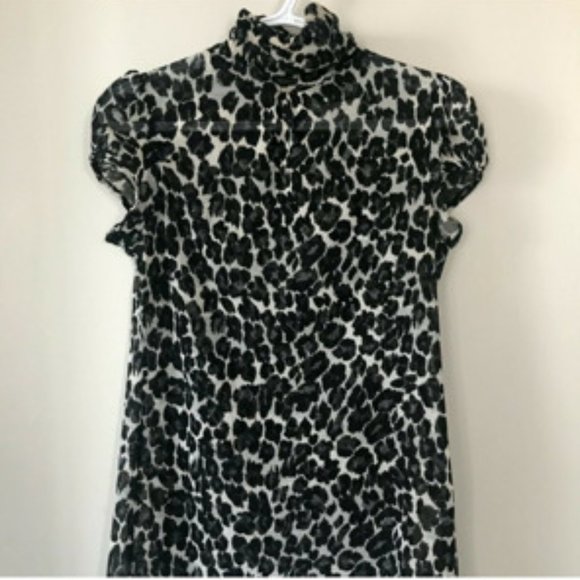 ZARA ANIMAL PRINT TOP - Picture 1 of 5
